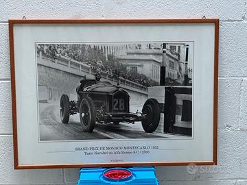 Stampe automobilistiche vintage incorniciate