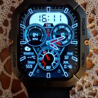 Smartwatch Militare 2,02 Pollici con 2 Cinturini
