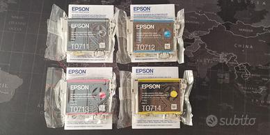 EPSON Kit 4 cartucce T0715 serie Ghepardo