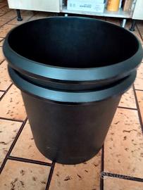 coppia vasi vinile neri   nuovi