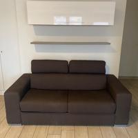 Divano letto marrone 3 posti