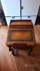 Scrittoio Davenport Vittoriano in Radica di Noce