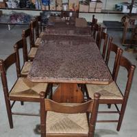 TAVOLI CON PIANO IN MARMO