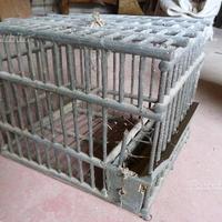 Gabbia uccelli in legno anni 30