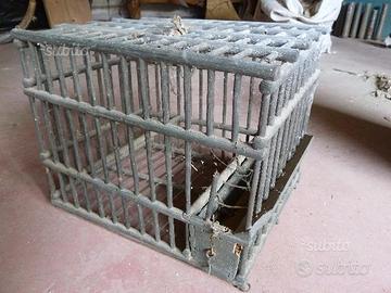 Gabbia uccelli in legno anni 30