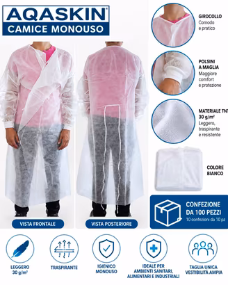 camici monouso 100pz 