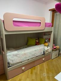 Letto a castello cameretta bambine BIT MONDOCONV.