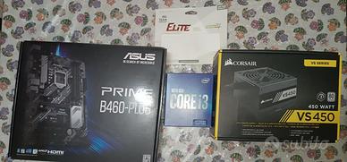 Kit PC i3-10100 ASUS B460 RAM 2400 PSU 450W