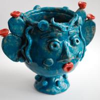 TESTA DI MORO "REGINA" 22x18x20CM CERAMICA SICILIA