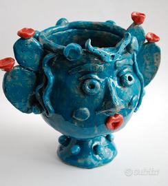 TESTA DI MORO "REGINA" 22x18x20CM CERAMICA SICILIA