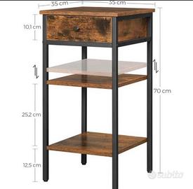 12 x Tavolino alto VASAGLE con un cassetto