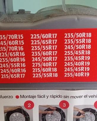 Catene per neve Gruppo 9 nuove, mai usate