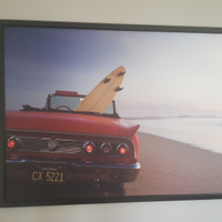 Canvas ikea spiaggia macchina surf