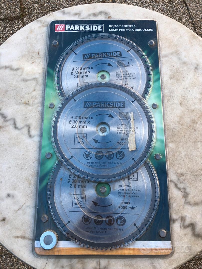 PARKSIDE Set 3 lame per sega circolare IAN 107526 - Giardino e Fai da