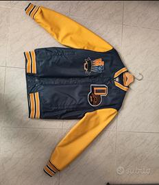 Bomber uomo varsity in pelle Zara Wherever Possibi