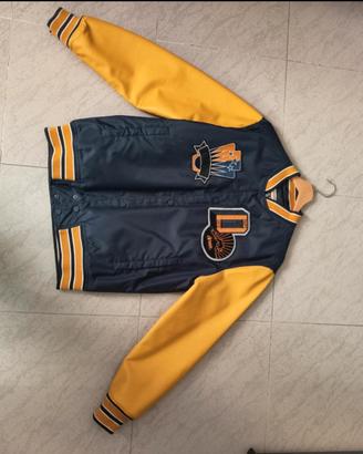 Bomber uomo varsity in pelle Zara Wherever Possibi
