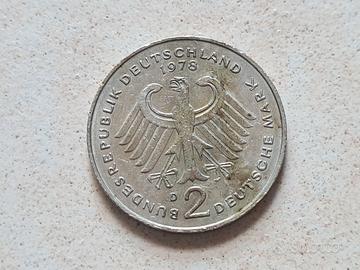 Moneta “2 Deutsche Mark”, 1978