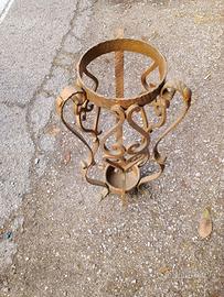 Portavaso ferro  battuto