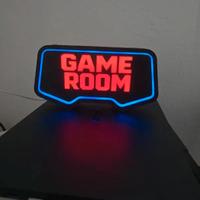 🎮 LAMPADA GAME ROOM LED – ARREDO GAMING – STAMPA