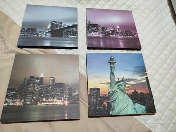 n.4 quadretti stile New York 