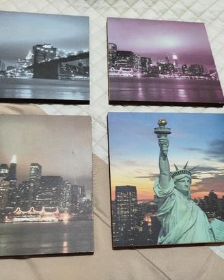 n.4 quadretti stile New York 