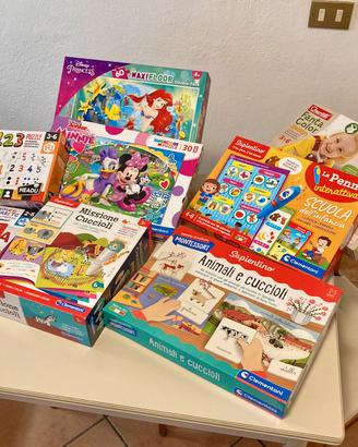 Giochi vari per bimbi 2/6 anni
