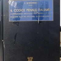 Borghese Il codice penale italiano Vallardi 1953