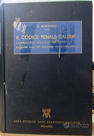 Borghese Il codice penale italiano Vallardi 1953