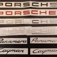 scritte loghi PORSCHE Cayenne Macan Boxster ECC