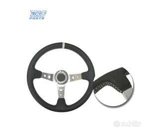VOLANTE INVERTITO IN PELLE SINTETICA NERA CON BRAC