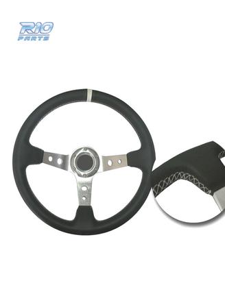 VOLANTE INVERTITO IN PELLE SINTETICA NERA CON BRAC