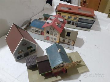 lotto edifici stazioni modellismo ferroviario h0 