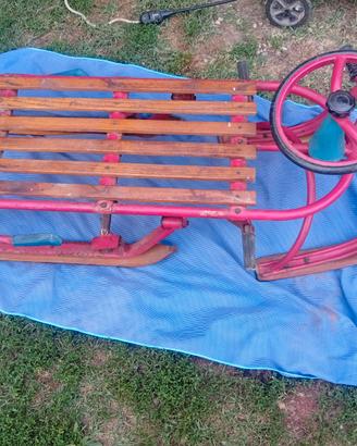 Slittino con volante anni 60 "brevettato"