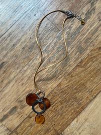 Collana Antica Murrina – pendenti ambra Murano
