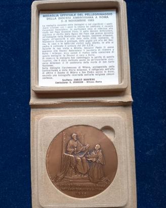 Medaglia Ufficiale pellegrinaggio Roma Novem. 1983