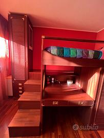 Camera da letto in stile marinaro "Bounty", mogano