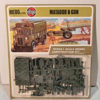 Airfix scala HO/00 MATADOR & FIELD GUN KIT 1973