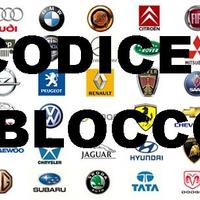 PIN Autoradio ORIGINALE codice sblocco