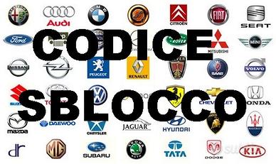 PIN Autoradio ORIGINALE codice sblocco
