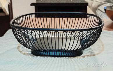 Cestino Alessi 845 nero opaco - design iconico