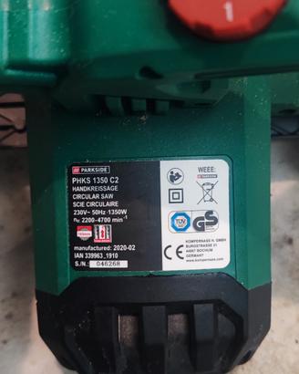 sega circolare parkside 