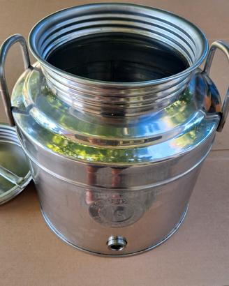 Fusto acciaio inox alimentare 15 Litri 