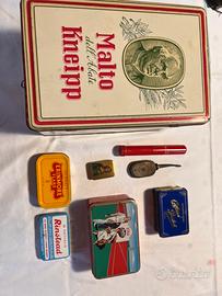 Lorto vintage scatole di latta storiche