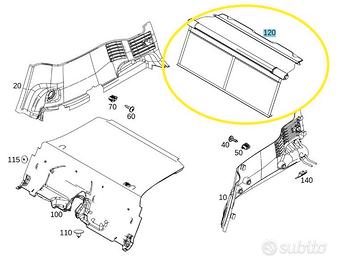 copertura vano bagagli per Smart fortwo A453810370
