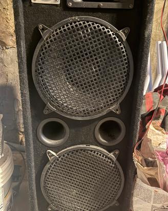 Altoparlanti per feste o karaoke doppio 32 cm
