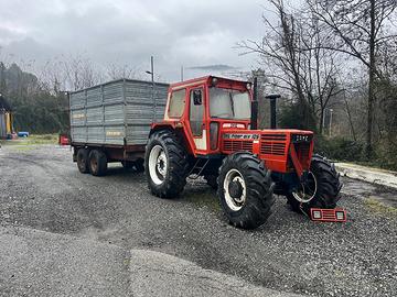 Same tiger six 105 e rimorchio agricolo zaccaria