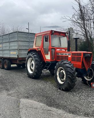 Same tiger six 105 e rimorchio agricolo zaccaria