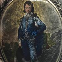 fine del 1800 - Blue Boy spilla - Vittoriana