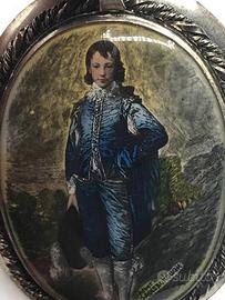fine del 1800 - Blue Boy spilla - Vittoriana