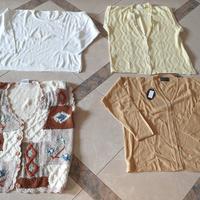 Vari indumenti da uomo e donna in saldo